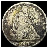 1876 Seated Liberty Half Dollar CLOSELY  UNCIRCUL