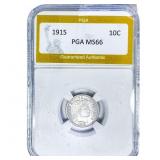 1915 Barber Dime PGA MS66