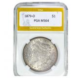 1879-O Morgan Silver Dollar PGA MS64