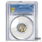 1942/1-D Mercury Silver Dime PCGS VF30