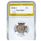 1938-D Buffalo Nickel PGA MS67