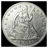 1853 Arrows Seated Liberty Half Dollar  UNCIRCULA