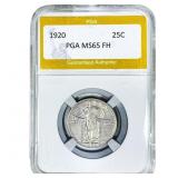 1920 Standing Liberty Quarter PGA MS65FH