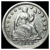 1853 Seated Liberty Half Dime (Arrows)  UNCIRCULA