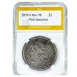 1879-S Rev 78 Morgan Silver Dollar PGA Genuine