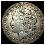 1890-CC Silver Morgan Dollar ABOUT  UNCIRCULATED