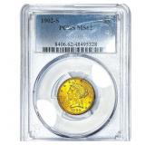 1902-S $5 Gold Half Eagle PCGS MS62