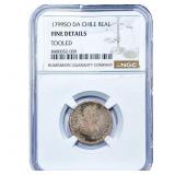 1799 Colonial Spain Silver 1 Real NGC F Details