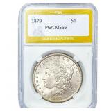 1879 Morgan Silver Dollar PGA MS65