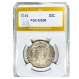 1945 Walking Liberty Half Dollar PGA MS68