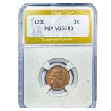 1930 Wheat Cent PGA MS66RB