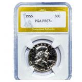 1955 Franklin Half Dollar PGA PR67+