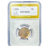 1915 Buffalo Nickel PGA MS64