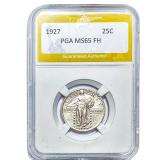 1927 Standing Liberty Quarter PGA MS65FH