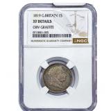 1819 Great Britain Silver 1 Shilling NGC XF Detail