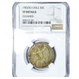1902-SO Chile Silver 50 Centavos NGC VF Details