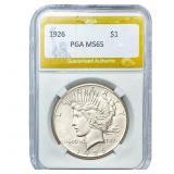 1926 Silver Peace Dollar PGA MS65