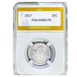 1917 Standing Liberty Quarter PGA MS64FH