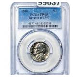 1940 Jefferson Nickel PCGS PR65 Rev. 1940