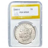1900-S Morgan Silver Dollar PGA MS64
