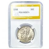 1938 Walking Liberty Half Dollar PGA MS67+