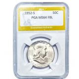 1952-S Franklin Half Dollar PGA MS64FBL