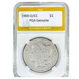 1900-O/CC Morgan Silver Dollar PGA Genuine