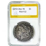 1879-S Rev 78 Morgan Silver Dollar PGA F12