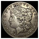 1890-CC Silver Morgan Dollar NEARLY  UNCIRCULATED