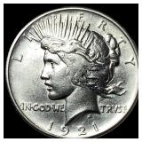 1921 Silver Peace HR Dollar UNCIRCULATED