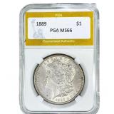1889 Morgan Silver Dollar PGA MS66