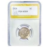 1914 Buffalo Nickel PGA MS64