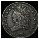 1835 Classic Head Half Cent ABOUT  UNCIRCULATED