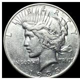 1935-S Silver Peace Dollar CLOSELY  UNCIRCULATED