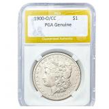 1900-O/CC Morgan Silver Dollar PGA Genuine