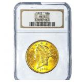 1903 $20 Gold Double Eagle NGC MS63