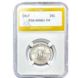 1917 Standing Liberty Quarter PGA MS65+FH