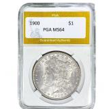 1900 Morgan Silver Dollar PGA MS64