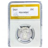 1927 Standing Liberty Quarter PGA MS64