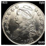 1823 Ugly 3 Capped Bust Half Dollar UNCIRCULATED