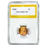1909 Wheat Cent PGA MS67RD