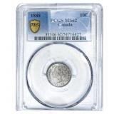 1888 10C Canada PCGS MS62