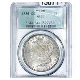 1880-CC Morgan Silver Dollar PCGS MS64