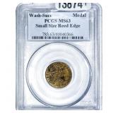 Wash-Succ Medal Small Size Reed Edge PCGS MS63