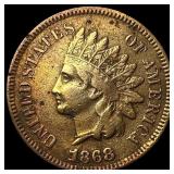 1868 Indian Head Cent CHOICE AU