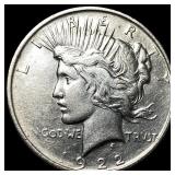 1922 Silver Peace Dollar CHOICE AU