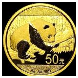 2016 3g Gold 50 Yuan Panda GEM PROOF