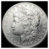 1892-S Silver Morgan Dollar NEARLY UNCIRCULATED