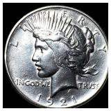 1921 Silver Peace Dollar CHOICE AU