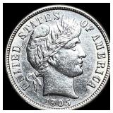 1905-S Silver Barber Dime UNCIRCULATED
